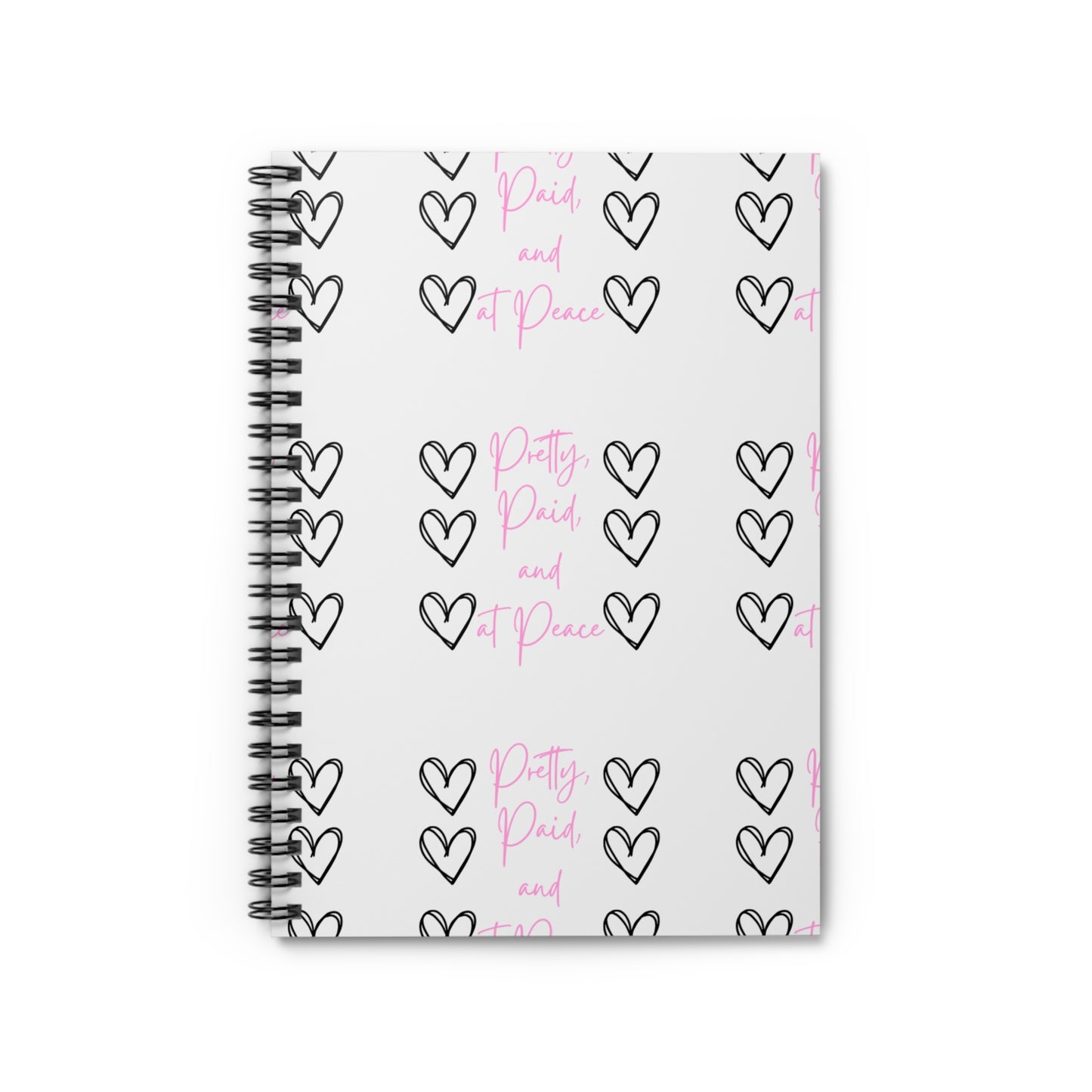 Heart Design Spiral Notebook