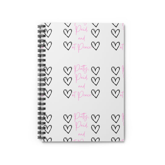 Heart Design Spiral Notebook