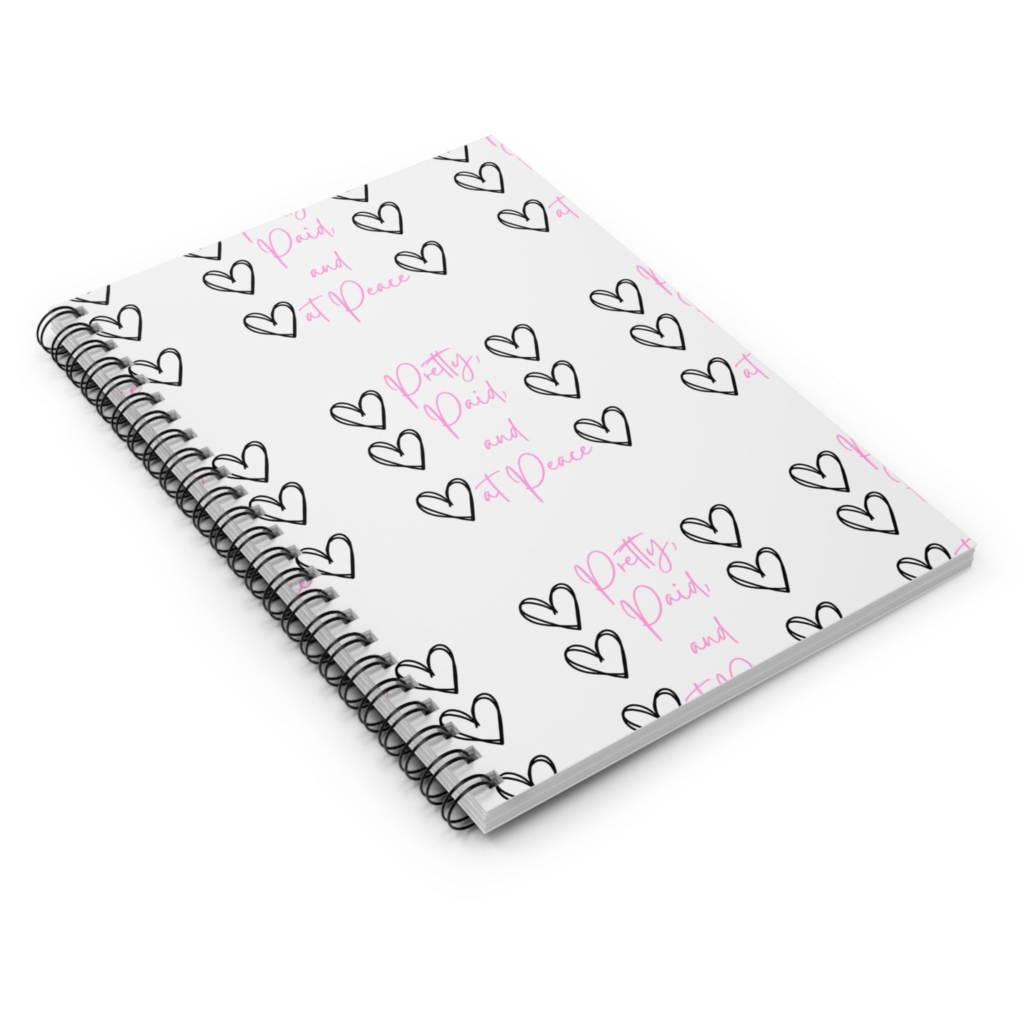 Heart Design Spiral Notebook