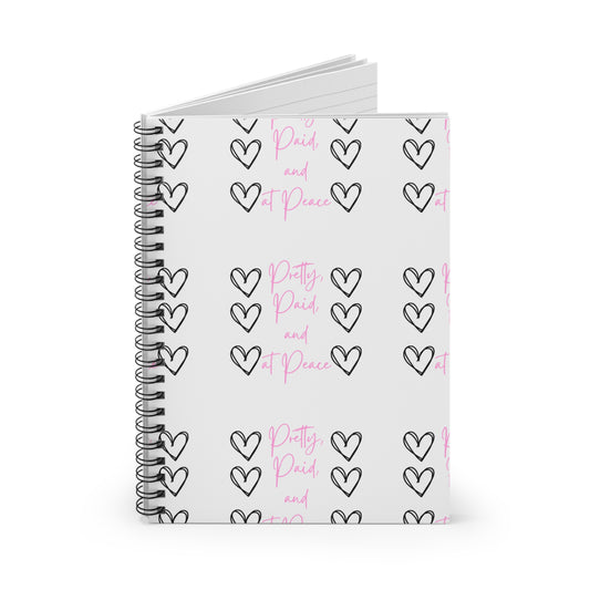 Heart Design Spiral Notebook